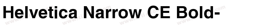 Helvetica Narrow CE Bold字体转换